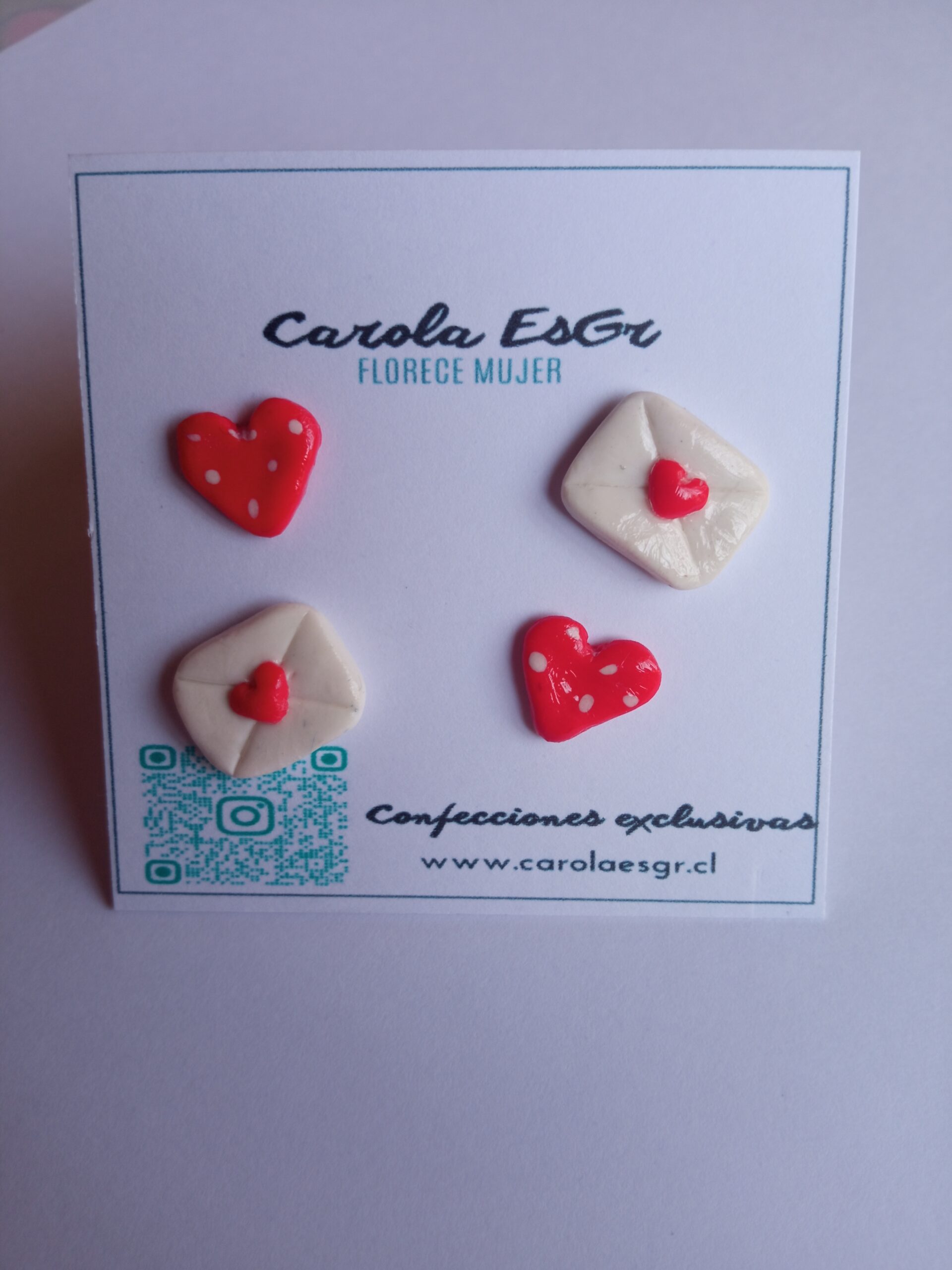 Aretes Carta de Amor