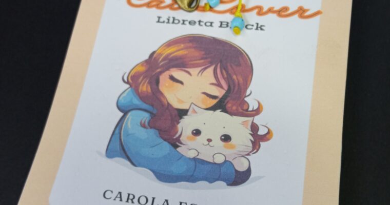 Libreta Cat Lover (niña y gatito) $2.500