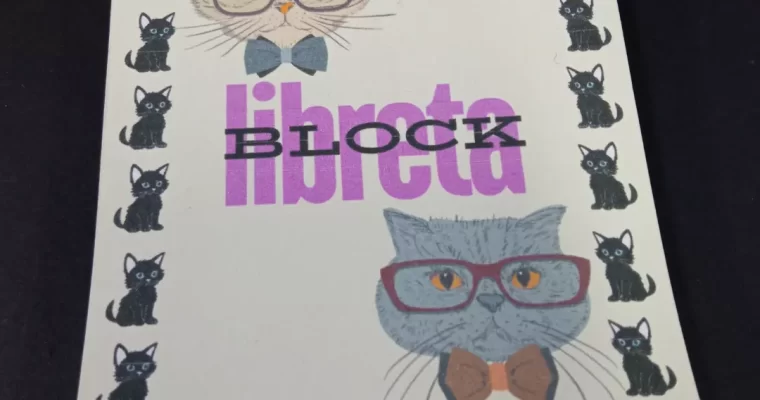 Libreta Block Cat Lover (Gatitos) $2.000