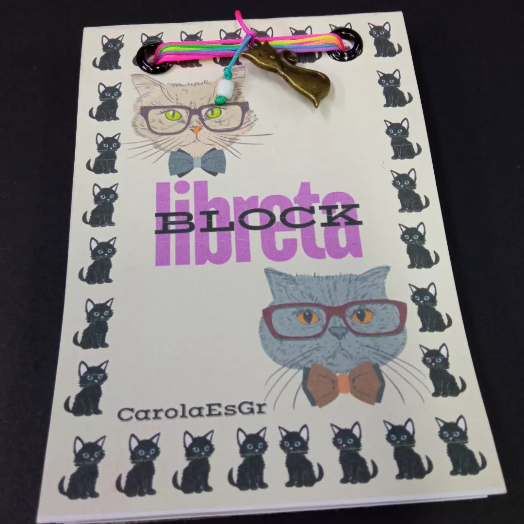 Libreta Block Cat Lover (Gatitos) $2.000