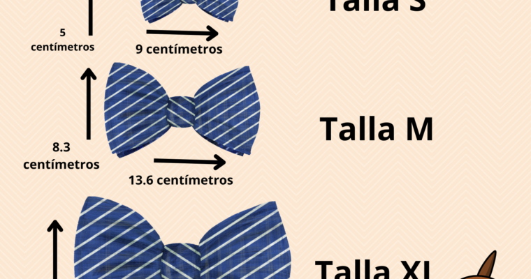 Aquí te dejo las tallas disponibles.