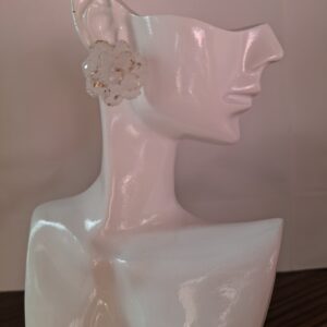 Aretes Florece Mujer - Blanco Aurora